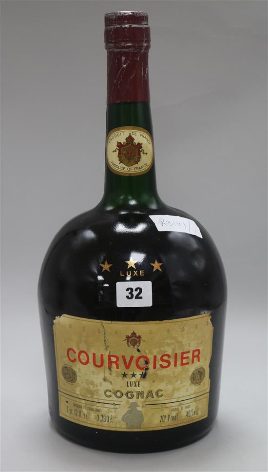 A large bottle of Courvoisier brandy